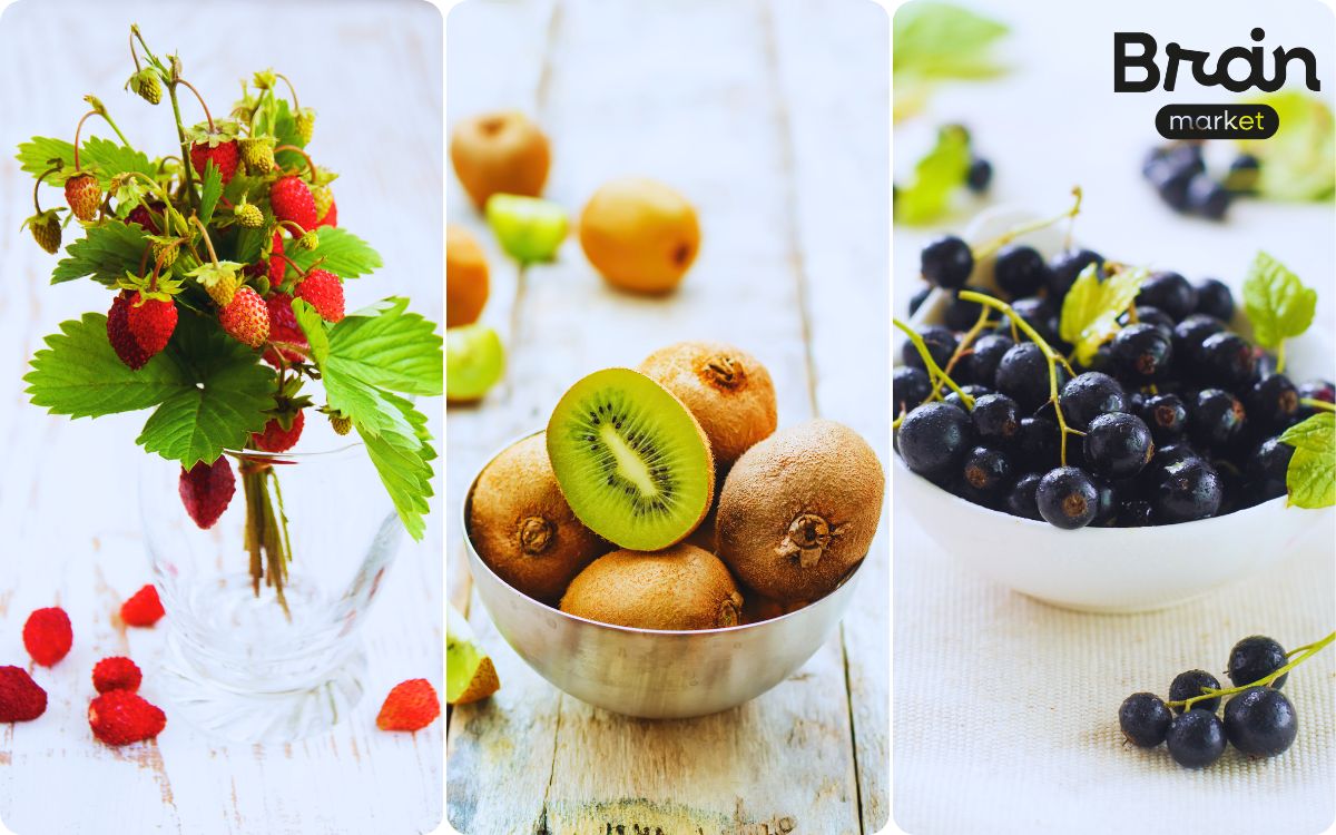 jahody kiwi rybiz imunita